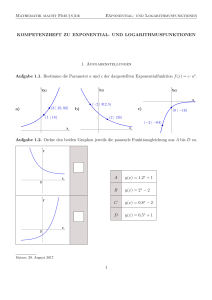 Exponential- und Logarithmusfunktionen