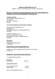 GEBRAUCHSINFORMATION FÜR UNISOL 100 mg/ml