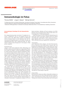 Immunonkologie im Fokus