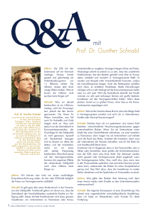 Interview mit Prof. Dr. Gunther Schnabl