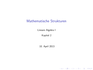 Mathematische Strukturen - TU Berlin