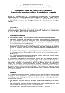 Zulassungsordnung M.A.Germanistische Linguistik 05.04.2012