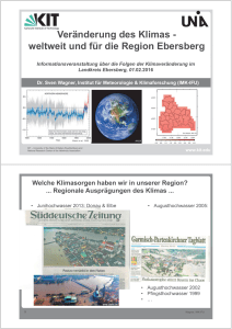Veränderung des Klimas - weltweit und für die Region Ebersberg