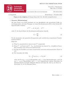Phys. H. Kriegel Allgemeine Relativitätstheorie WS 2012/2013 3.