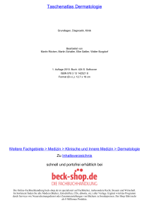 Taschenatlas Dermatologie - ReadingSample - Beck-Shop