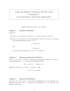 Logik und Diskrete Strukturen WS 2011/2012