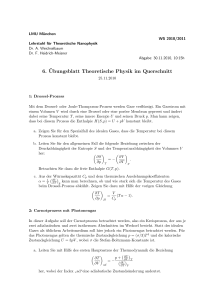 6. ¨Ubungsblatt Theoretische Physik im Querschnitt