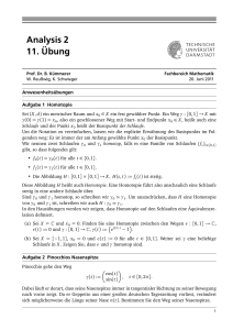 Analysis 2 11. Übung - TU Darmstadt/Mathematik