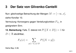 3 Der Satz von Glivenko-Cantelli