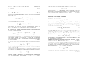 Übungen zur Vorlesung Theoretische Physik Ia WS 2002/03 A