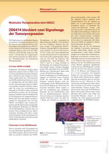 ZD6474 blockiert zwei Signalwege der Tumorprogression