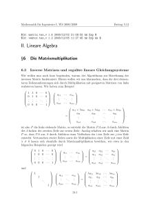 II. Lineare Algebra