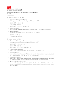 `Mathematik II (Elementare Lineare Algebra)` Blatt 5 Nathan Bowler A