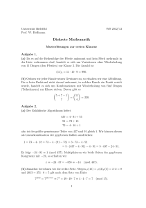Diskrete Mathematik - Universität Bielefeld