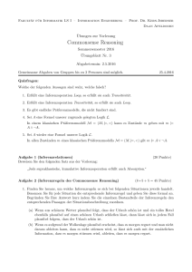 Commonsense Reasoning - LS1