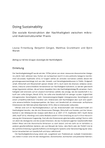 Doing Sustainability - Publikationen der Deutschen Gesellschaft für