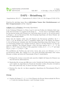 DAP2 Heimübung 11 - TU Dortmund, Informatik 2