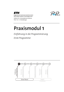 Praxismodul 1 - Webarchiv ETHZ / Webarchive ETH