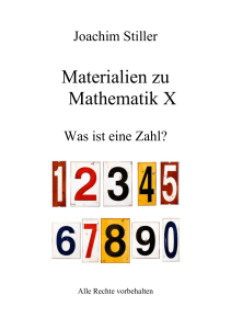 Materialien zu Mathematik X