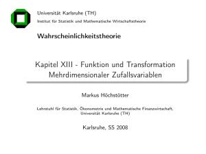 Kapitel XIII - Funktion und Transformation Mehrdimensionaler