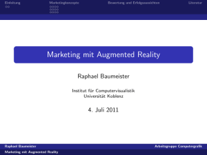 Marketing mit Augmented Reality