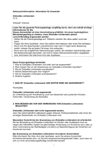 Information für Anwender Zinksalbe Lichtenstein