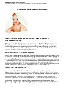 Geburtshäuser Nordrhein-Westfalenwir-sind