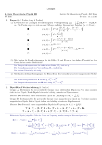 Lösungen 2. Quiz Theoretische Physik III Institut
