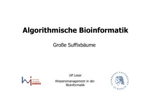 Algorithmische Bioinformatik