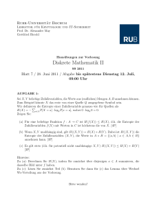 Diskrete Mathematik II - CITS - Ruhr
