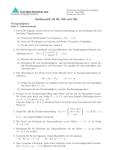 Mathematik III für MB und ME