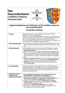Clostridium difficile Merkblatt Lüneburg 12-2011m