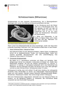 Schistosomiasis (Bilharziose)