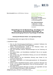 Beispielfragen Modulprüfung Prüfung KKJP - Ruhr