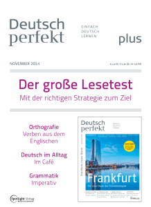 Deutsch perfekt 11 Plus 2014