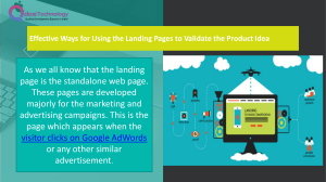 More About Landing Pages