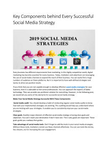 Key Components behind Every Successful Social Media Strategy