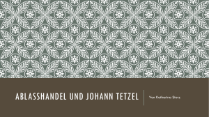 Ablass und Johann Tetzel