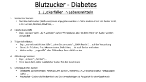 Blutzucker - Diabetes