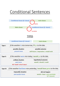 Conditional Sentences Cheat-sheet