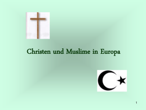Muslime und Christen in Europa