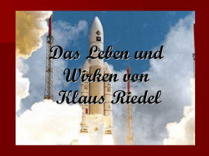 Das Leben und Wirken von - Oberschule Klaus Riedel Bernstadt