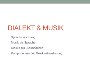 Dialekt & Musik