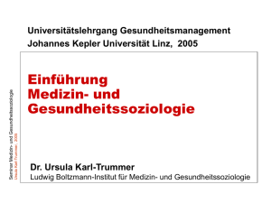 Dr. Ursula Karl-Trummer - Universitätslehrgänge Public Health