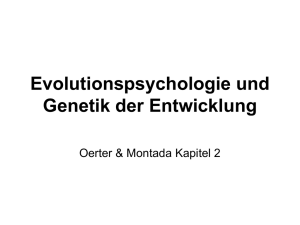 Evolutionspsychologie und Genetik der Entwicklung