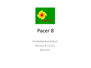 Produktpräsentation Pacer 8 Powerpoint 2007