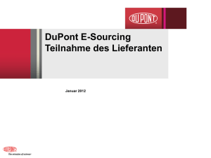 DuPont E-Sourcing Auktionen