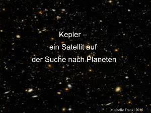 Kepler – ein Satellit auf der Suche nach Planeten