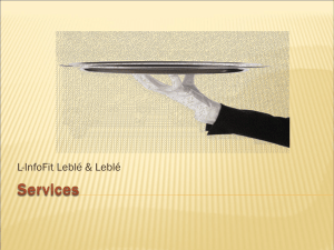 Services - L-InfoFit Leblé & Leblé