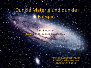 Dunkle Materie und dunkle Energie